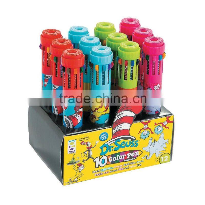 Best Selling Custom Cheap Plastic Christmas Colored Shuttle Pens Advertising Wholesale Promotional Retractable Ballpoint Pens