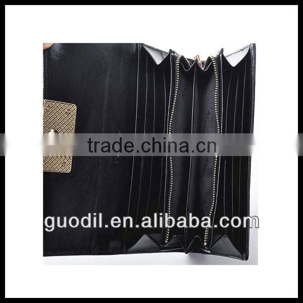 2014 Genuine leather lady wallet leather elegance wallets for wholesale