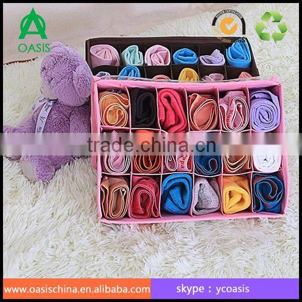 Oxford foldable storage box with transparent PVC window