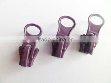 5# resin zipper auto-lock zipper slider painted color zipper head butterfly slider body