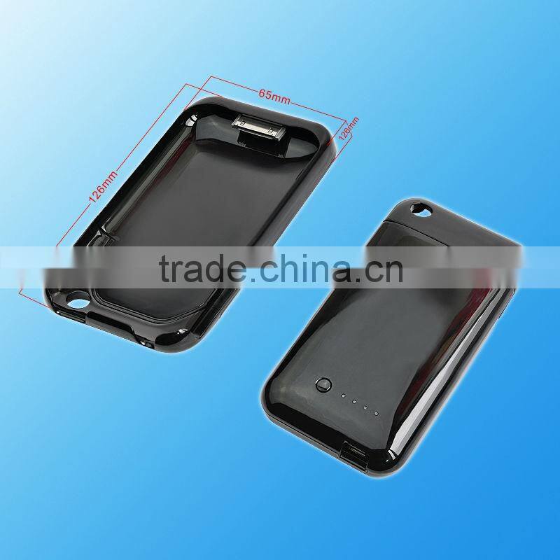 1100mAh highly polymer batter Power Pack Case for iPhone 3G &3GS