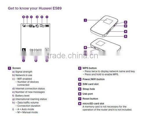 Brand new Unlock 4G LTE Cat4 LTE pocket wifi Router Huawei E589