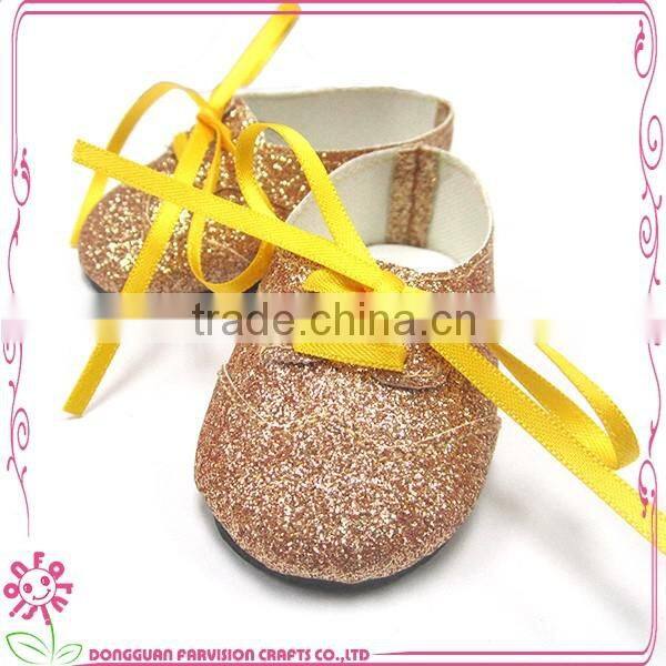 HK toy fair golden supplier OEM doll shoes 18 inch doll shoes wholesale