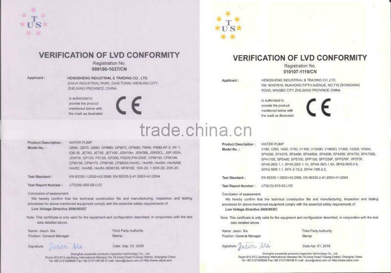 2CPm25/140 small centrifugal water pump with two brass impeller