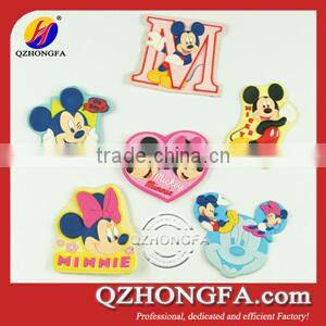 Funny Shaped Soft PVC Permanent Magnet Round Button