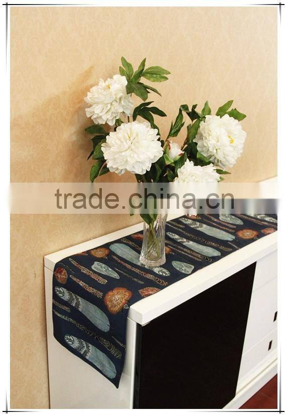 Wholesale colorful tapestry jacqaurd fabric table mats, table runners