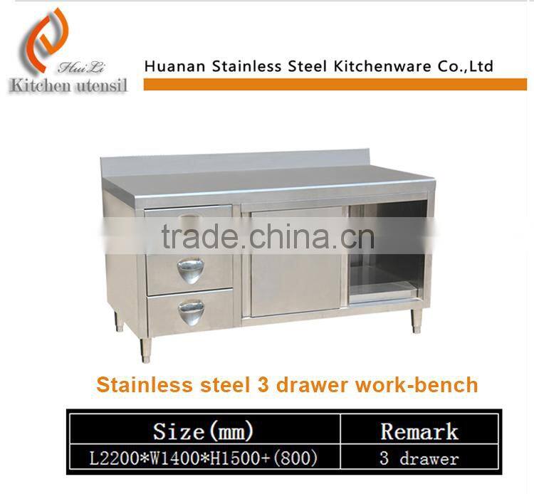 Chinese factory competive price hard frame SUS commercial kitchen cabinet separated assembled made in China
