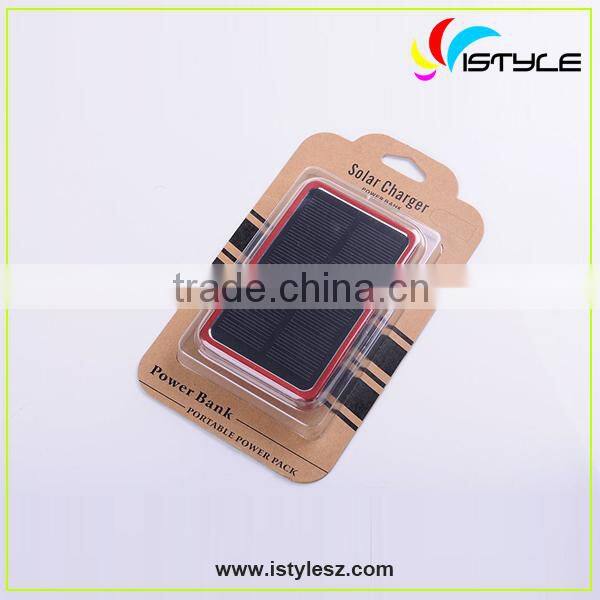 mobile phone accessories 4000mah solar power bank charger