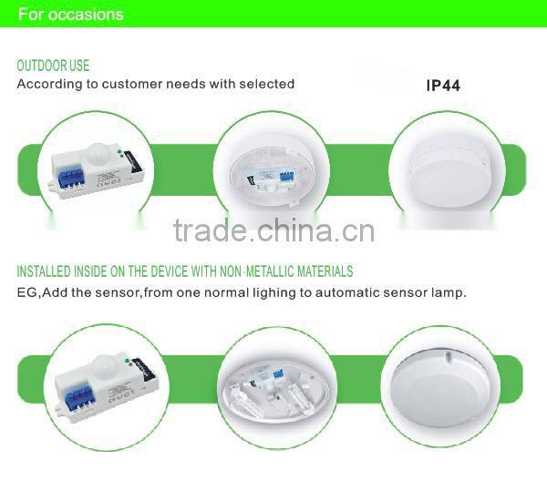 Hot sale light sensor switch , micro motion sensor