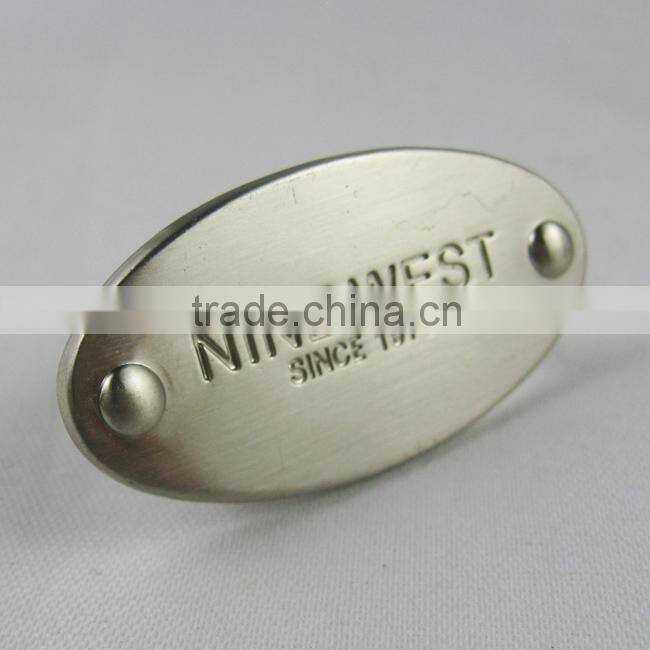 metal handbag nameplate