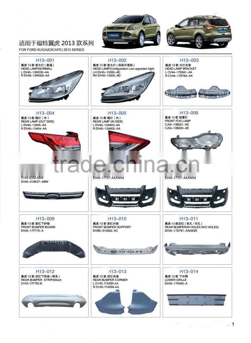 Auto spare parts & car accessories & car body parts AUTO LAMP fog lamp FOR fordkuga escape series 2013 2014 2015