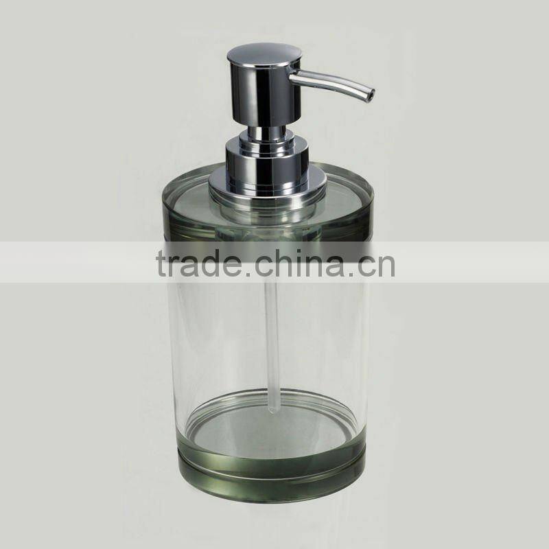 decorative glass soap liquid bottle
