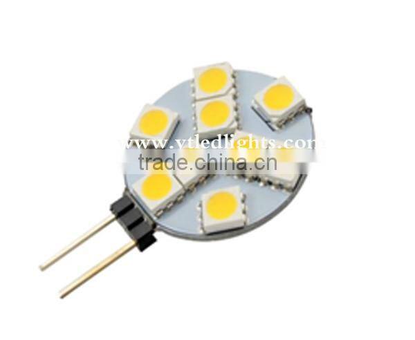 g4 led light bulb 12v led bulb light 1.5W 9pcs 5050 leds led g4 lamp 12v high light high quality 3 years warranty