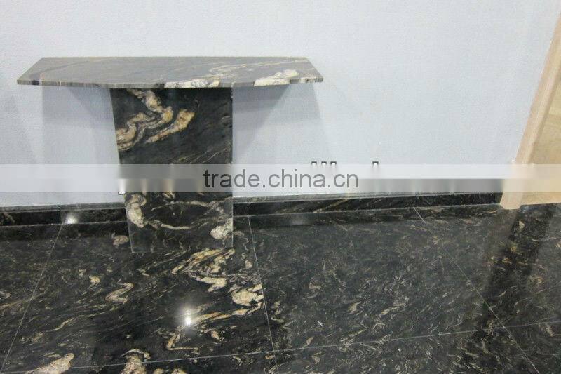 black cosmic granite tile