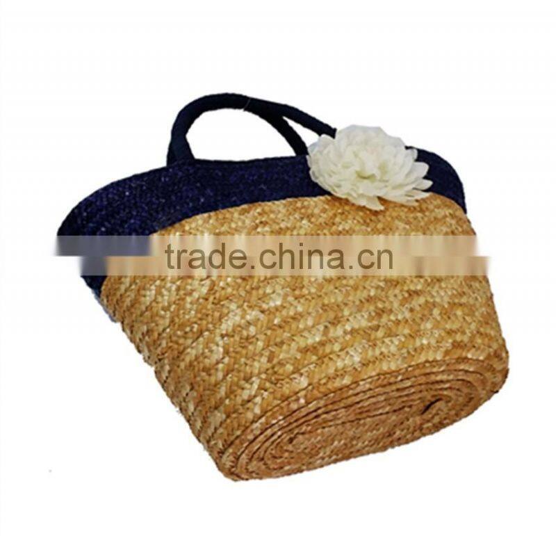 Fashion straw bag/straw basket bag/cheap straw beach bag