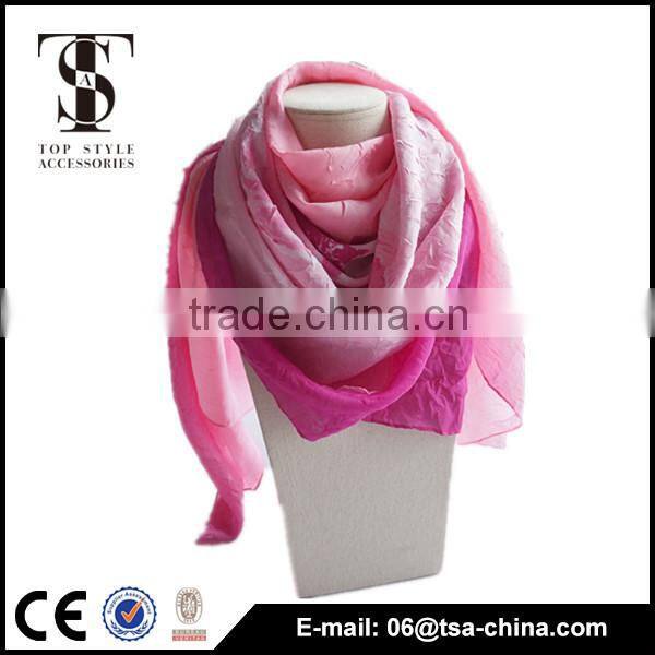 Italian yarn gradient print 110*150 cm fold soft shawl scarf