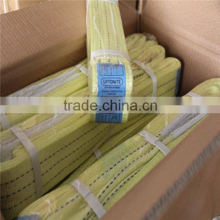 EN 1492-1 CE&GS one way webbing sling & webbing sling lifting sling belt