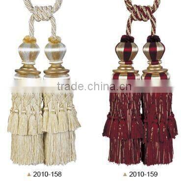 designer home decor tassel fringe rayon tassel curtain tiebacks