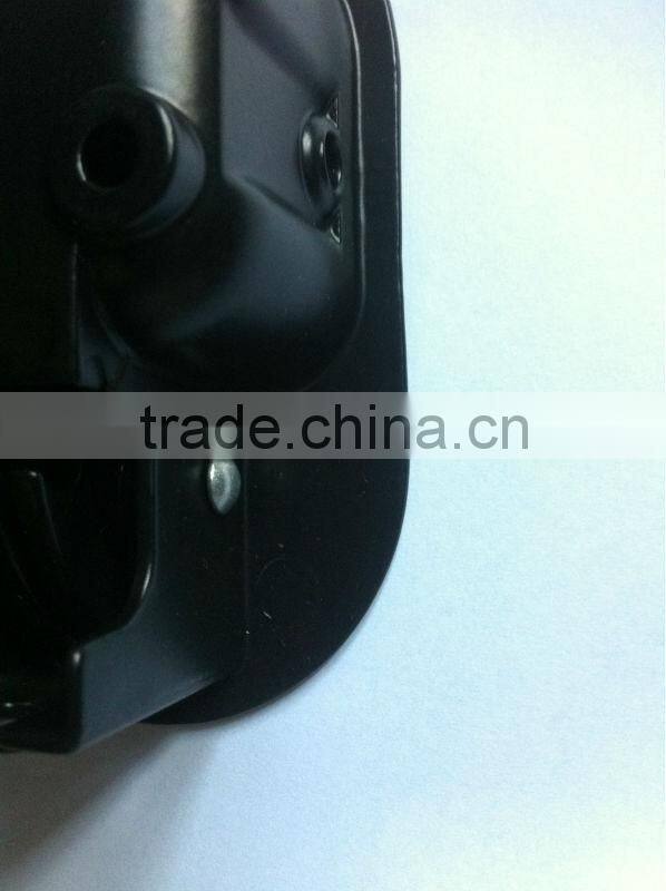 Car door flapper style recliner release handle long