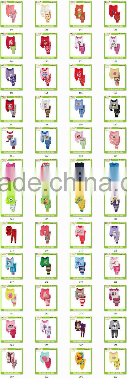 children clothes girls lovely pink pajamas baby cat styling cute sleepwear kids funny pyjamas OEM&ODM