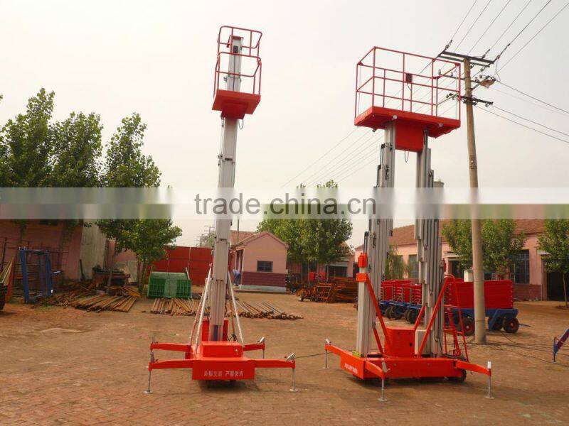 12m aluminium hydraulic alloy lifting platforms