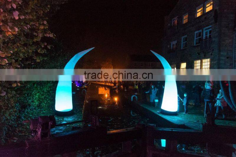 Hot sale color changing led inflatable pillar, inflatable led pillars for decoration