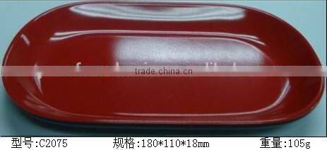 Melamine two color restaurant service dishes