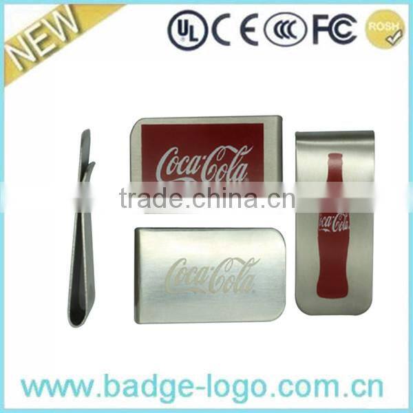 Hot metal letters logo money clip