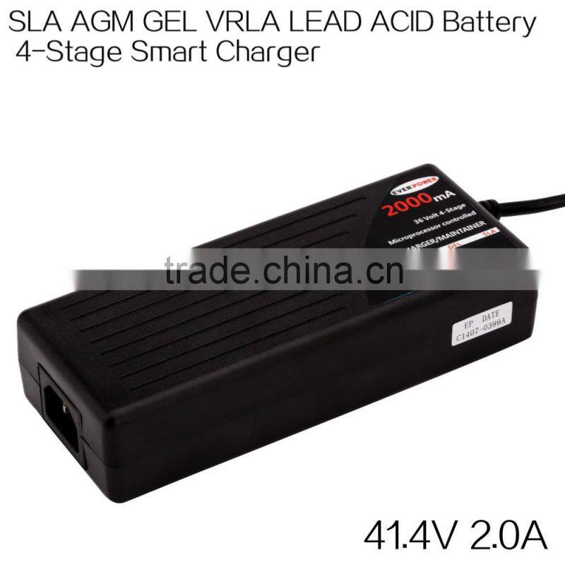 worldwide used high capacity portable special motorbike 36V 2A lead acid battery charger