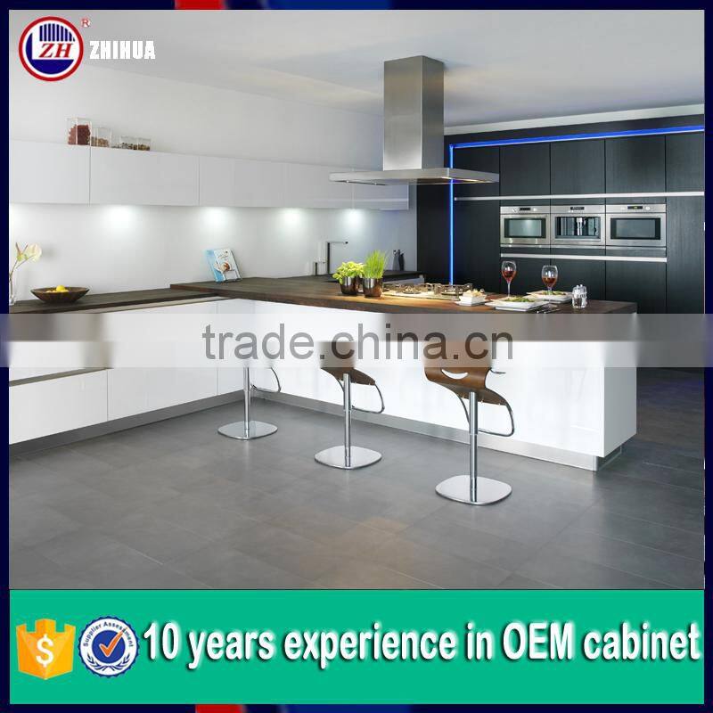 modern lacquer kitchen cabinets/UV or acrylic modular kitchen design for kitchen furniture kitchen cabinet door