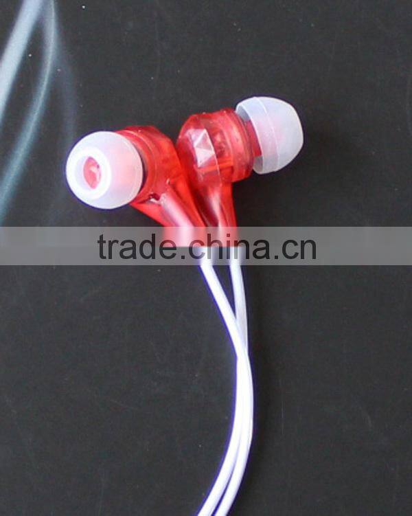 Transparent earphones with transparent cable