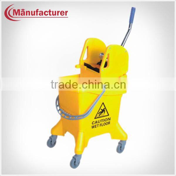 Best Selling Handle Wheelie Double Mop Buckets Wringer Cart,Cleaning Mop Bucket Trolley