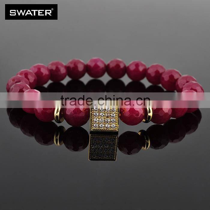 Alibaba Express Jewelry Coral Pink Stone Bracelet