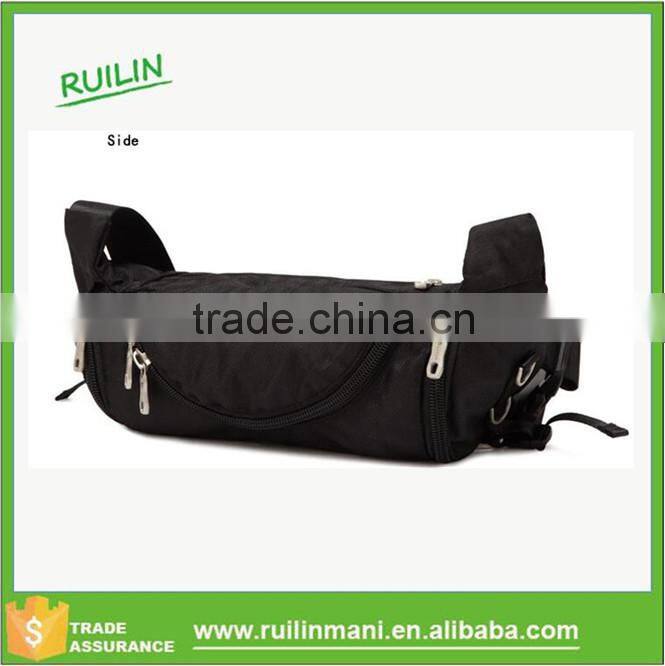 Single shoulder strap bag men big black bag fit belt single shoulder strap bag men