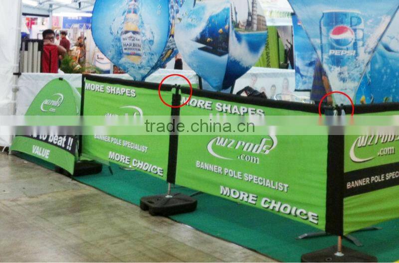 Square Planar Display Advertising Flag & banner With Door-Barrier