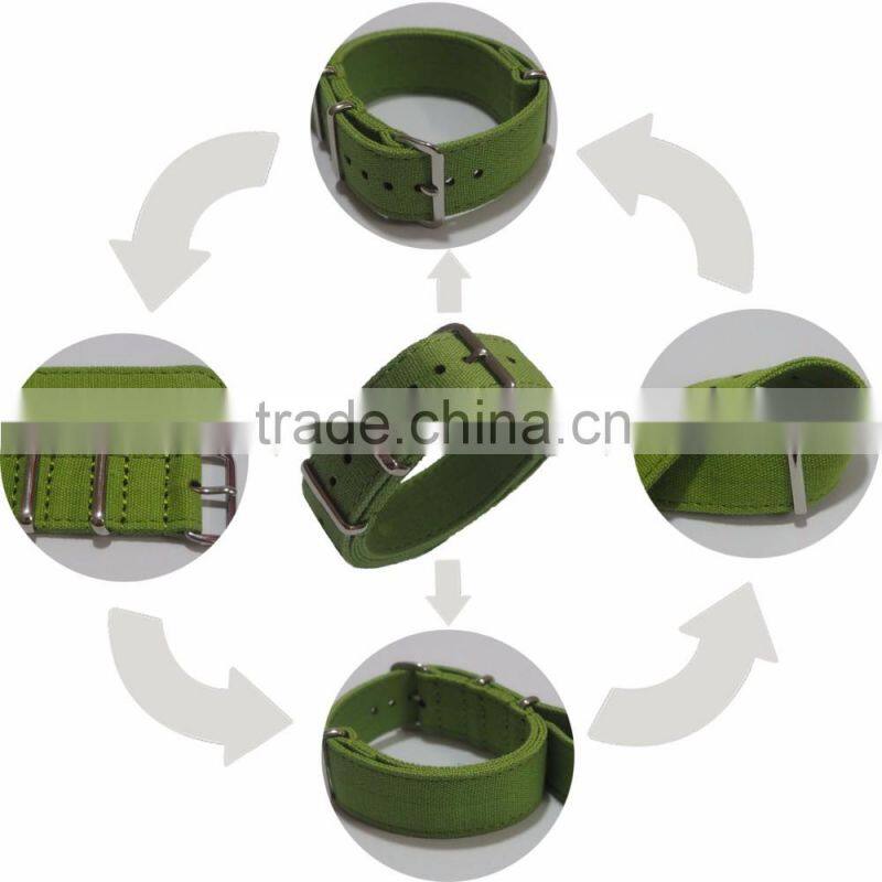 Interchangeable ODM OEM 24mm Custom Canvas Watch Strap