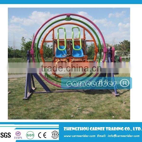 High Safety Theme Park Games 2 seat Human Gyroscope For Sale