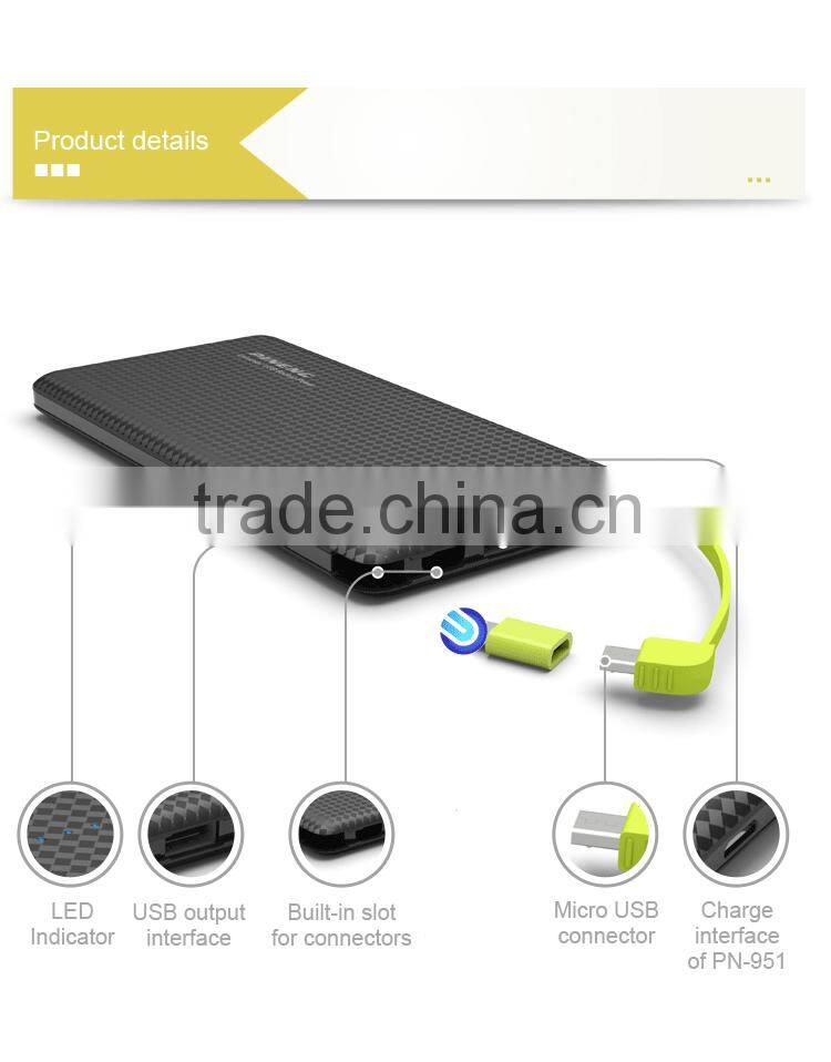 PINENG PN-951 2016 newest Version Ultra-thin 10000mAh Credit Card Power Bank