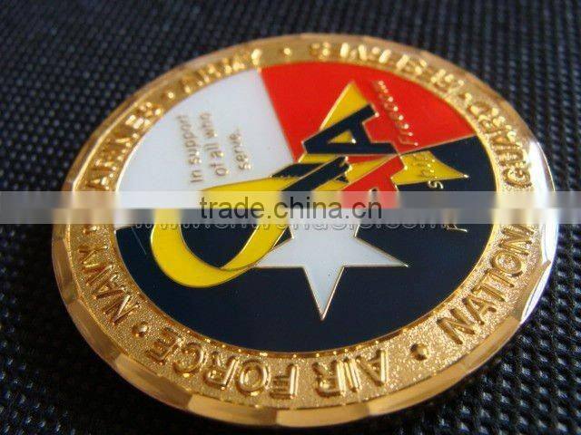Best selling beautiful hard enamel commemorative coin