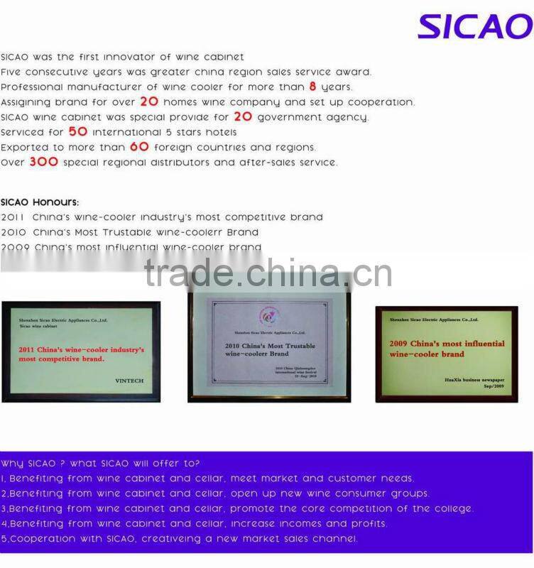 SICAO single door counter top beer cooler fridge