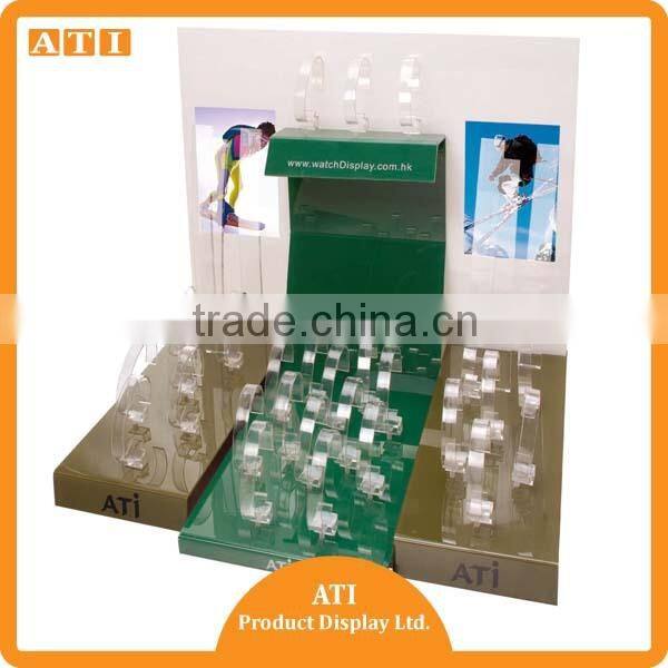 countertop clear acrylic block Phone Watch display stand watch holder