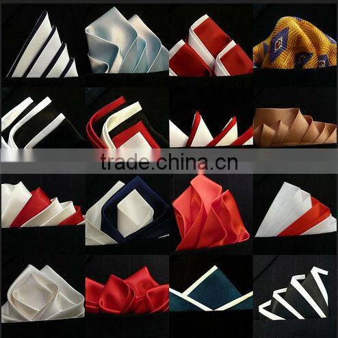fashion Custom mens Silk digital printing Pocket Square