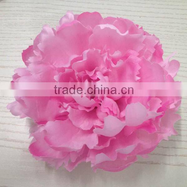 22cm large silk flower artificial pink peony flower head for wedding decoration wholesale flowers artificial