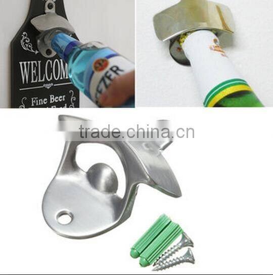 Metal Wall Mounted Beer Bottle Opener / Cast Iron Opener / metal bottle opener