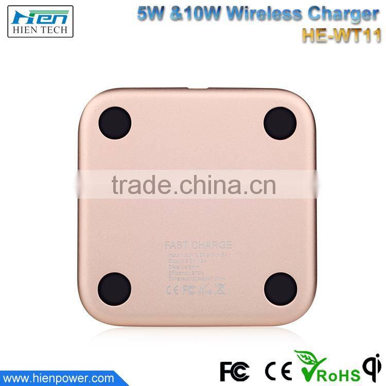 9V1.7A fast QI Wireless Charger for Mobile phone 10W