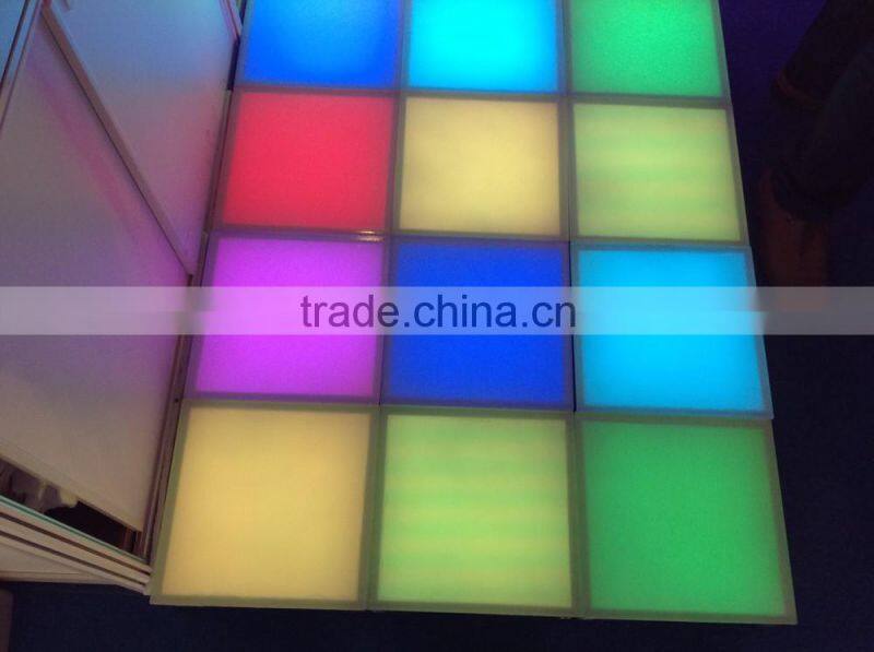tile floor square street deck multi-color changing 20W tile floor LED lighting