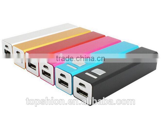 Aluminum metal power bank 2600mah external battery power charger, mini universal power bank 2600mah with micro usb cable