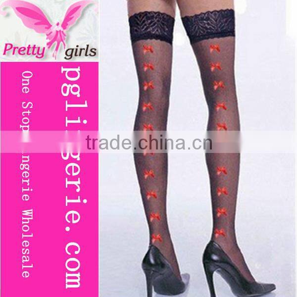 Top long socks wholesale women,pantyhose,thigh high stocking black M1542