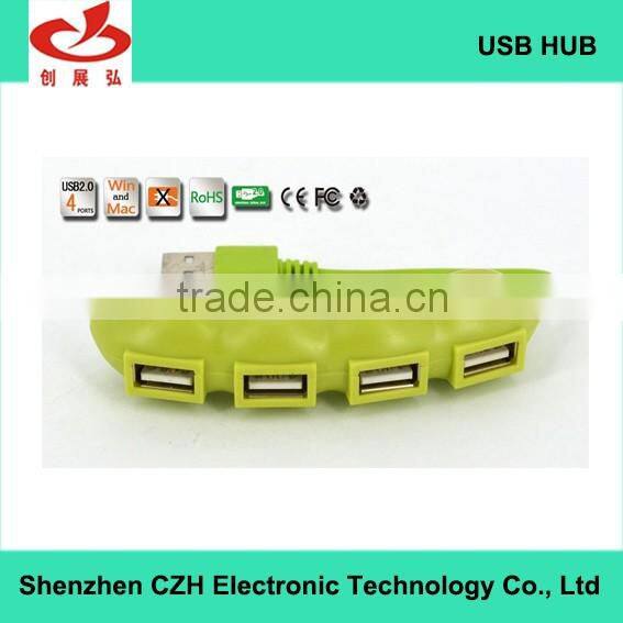Mini personal design usb por hub, 480MBPS 4 port usb 2.0 hub from usb hub suppliers, good for gifts
