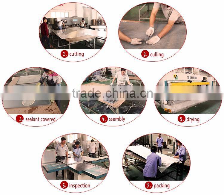 Aluminum honeycomb laminated aluminum composite wall panels